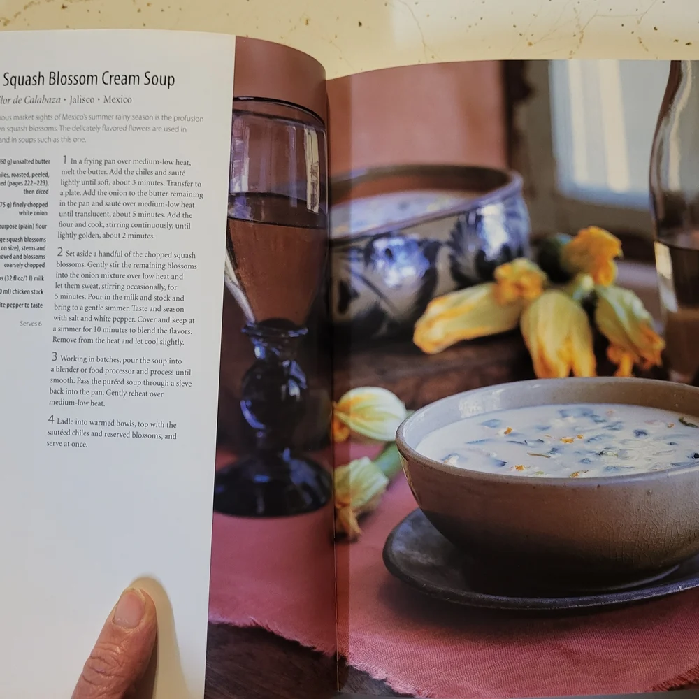 Williams Sonoma Soups & Salads Cookbook with Cream and Brown Cover